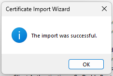 Certificate Import Wizard